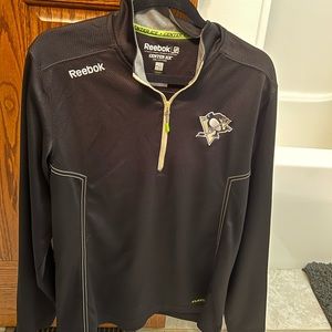 Reebok Pittsburgh Penguins Quarter-zip Sweatshirt